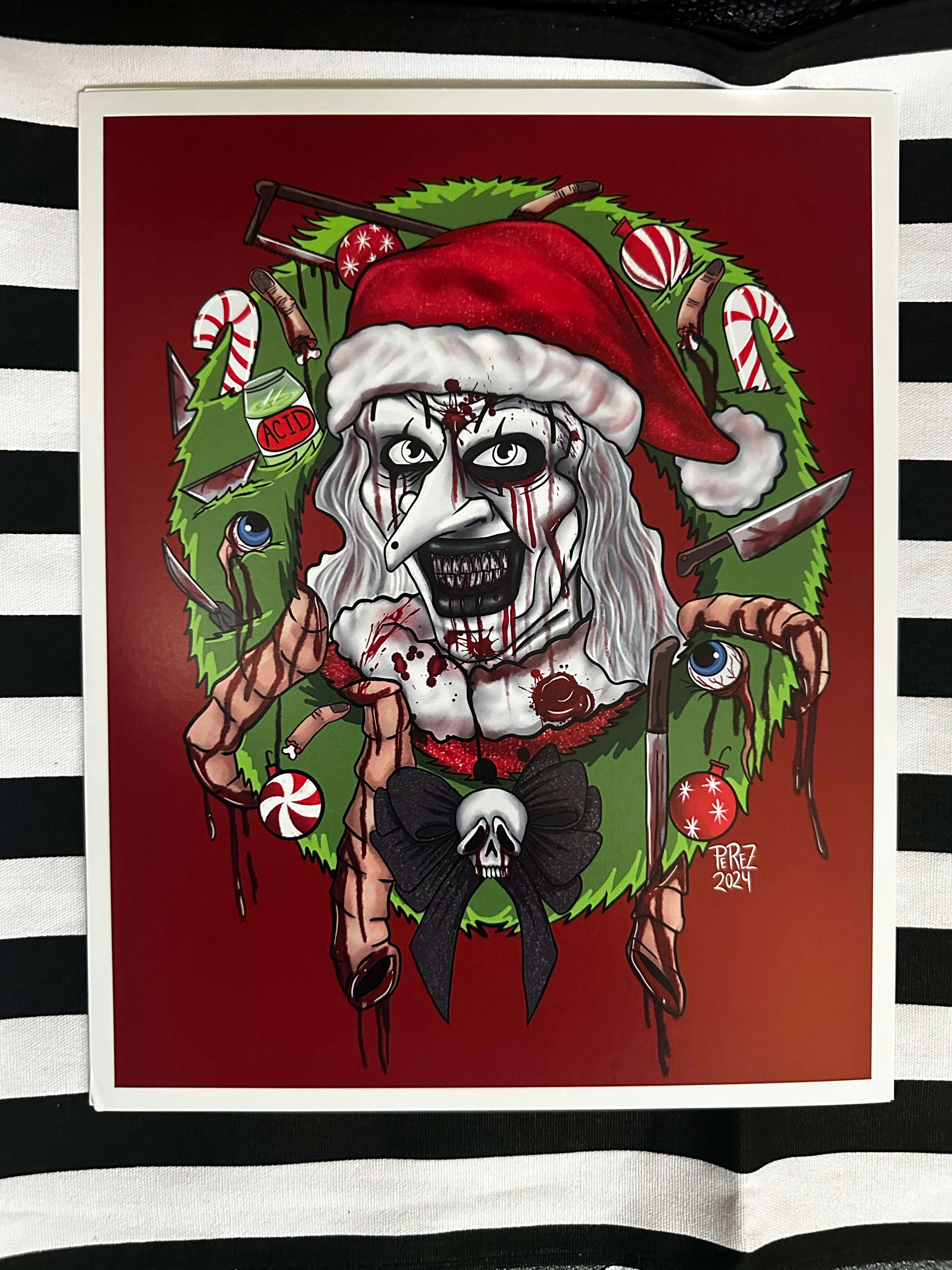Terrifier Christmas Horror Art Print
